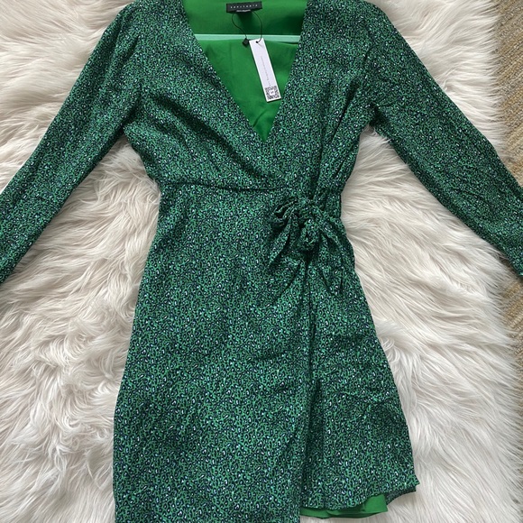 Green Leopard Print Dress - Picture 6 of 9